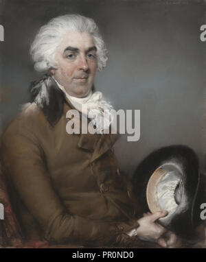 Portrait of George de Ligne Gregory; John Russell, R.A., British, 1745 - 1806, 1793; Pastel on paper, laid on canvas; 75.9 × 63 Stock Photo