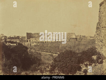 Colosseum from the Palace of Caesars, Rome; Mrs. Jane St. John, British, 1803 - 1882, Rome, Italy; 1856 - 1859; Albumen silver Stock Photo