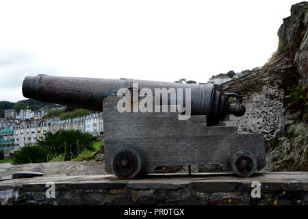 Old cannon in Ilfracombe devon uk