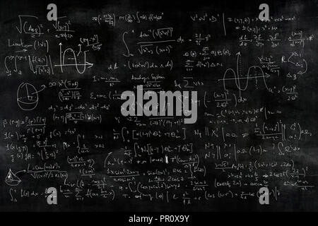 mathematic equations background Stock Photo