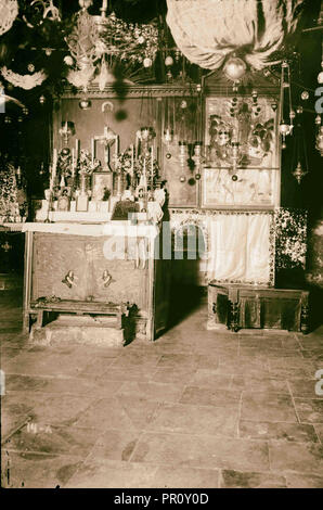 Valleys of Jehoshaphat and Hinnom Tomb of the Virgin. 1900, Jerusalem, Israel Stock Photo