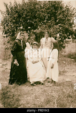 Costumes, characters, etc. Nazareth bride. 1900, Israel, Nazareth Stock Photo