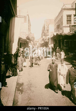 Egyptian views; Cairo (Masr). Muski Street, Cairo. 1900, Egypt, Cairo