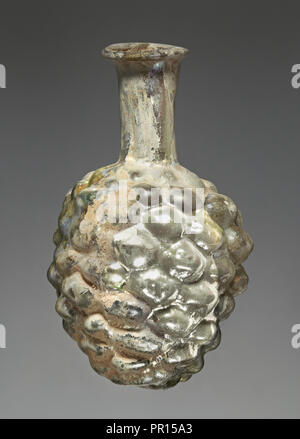 Grape Flask; Eastern Mediterranean; about 1st - 2nd century; Glass; 10 cm, 3 15,16 in Stock Photo
