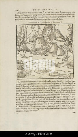 Page 468 Georgii Agricolae De re metallica: libri XII. Quibus officia, instrumenta, machinae, ac omnia deni, que, ad metallicam Stock Photo