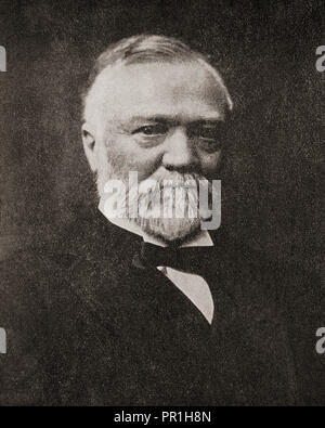 Andrew Carnegie, 1835 – 1919.  Scottish-American industrialist, business magnate, and philanthropist.  From The Business Encyclopedia and Legal Adviser, published 1920. Stock Photo