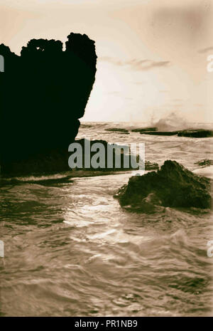 Jaffa. Rocks of Andromeda. 1898, Israel, Tel Aviv Stock Photo - Alamy