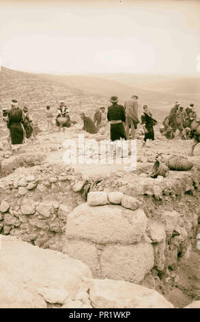 Tell Beit Mirsim. 1926, Israel, Debir, Extinct city Stock Photo