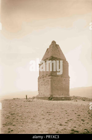 Kamouh el Hermel pyramid, south of Hermel, Lebanon. 1898, Lebanon, Hirmil Stock Photo