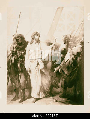 Set of religious paintings of Christ's passion, by Kosheleff, in Russian hospice, Christ comforts the 'daughters of Jerusalem Stock Photo