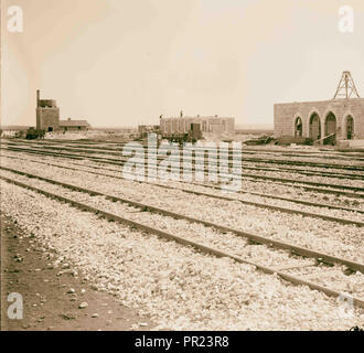 German Baghdad Railway, 190 . Building station at Mosul. 1900, Iraq, Mosul Stock Photo