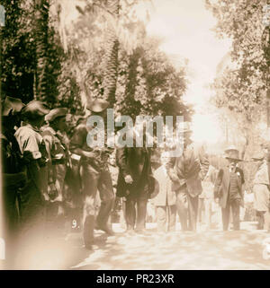 Balfour at Jewish colonies 1925, Israel Stock Photo