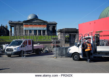 Redevelopment of the City Observatory on Calton Hill, called the Collective, Edinburgh Scotland.  Open to the public in 2018. Stock Photo