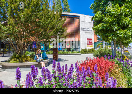 Bainbridge Island Museum of Art on Bainbridge Island in Puget Sound across from Seattle Washington United States Stock Photo