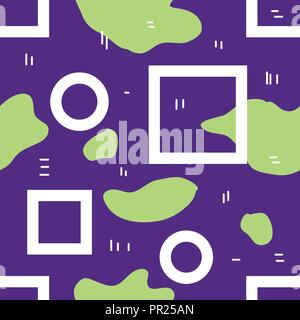 Unique abstract seamless repeating pattern. Geometric and hand drawn elements. Modern style. Stock Vector
