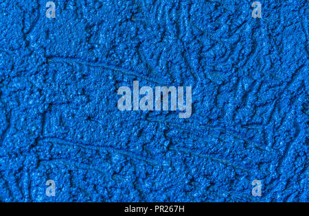 Modern blue painted granite structured wall pattern background Stock Photo