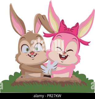 Isolated rabbits cartoons vector design Stock Vector Image & Art - Alamy