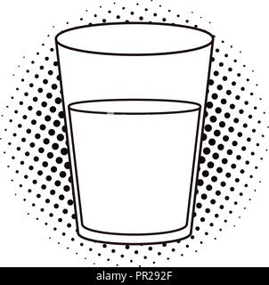 glass of water clip art black and white
