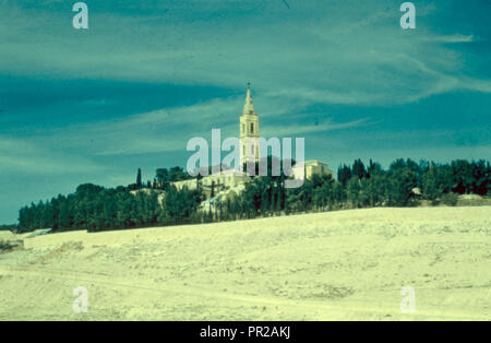 Mount of Olives, Bethphage and Bethany Mt. of Olives from the east. 1948, Jerusalem, Israel Stock Photo