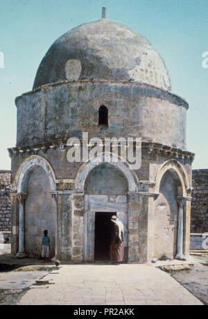 Mount of Olives, Bethphage and Bethany Mt. of Olives, Dome of the Ascension. 1950, Jerusalem, Israel Stock Photo