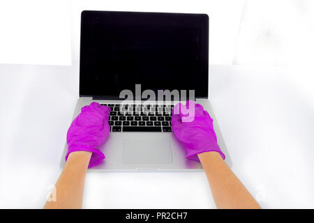 computer    research  who  science  computer research who science human Stock Photo