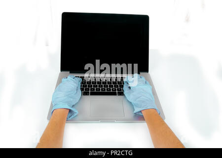 computer    research  who  science  computer research who science human Stock Photo