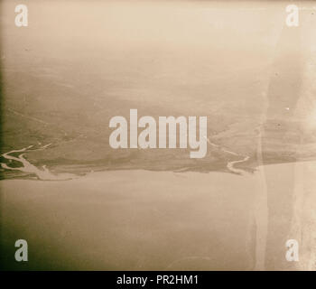 Aerial photos, Sea of Galilee & Jerus. [i.e., Jerusalem], Jordan R. [i.e., River], Amman. 1925 Stock Photo