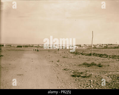 Wady Sha'ib Es-Salt, Amman, etc. British frontier post at Zerka. 1920, Jordan Stock Photo