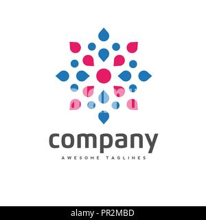 dotted vector circle frame, dot pattern in circle shape, Trendy design element for round banner or logo. Stock Vector