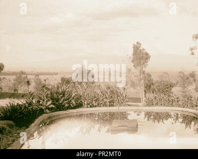 Kenya Colony. Nyeri District. View toward Mount Kenya from the Outspan Hotel. 1936, Kenya Stock Photo