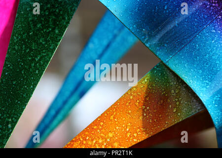Colorful Abstract Metal Art Stock Photo