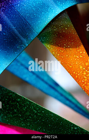 Colorful Abstract Metal Art Stock Photo