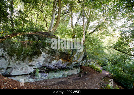 Alderley Edge, Cheshire, Rocks around the Edge Stock Photo