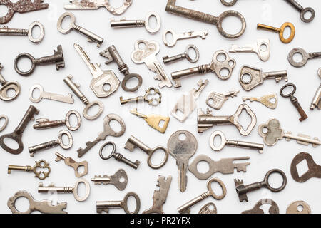 old keys  - small retro key collection, Stock Photo