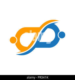 Community family care people logo. Vector illustration Stock Photo