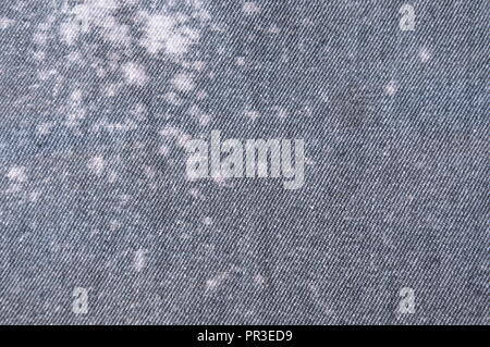 stain on jean fabric texture and background Stock Photo