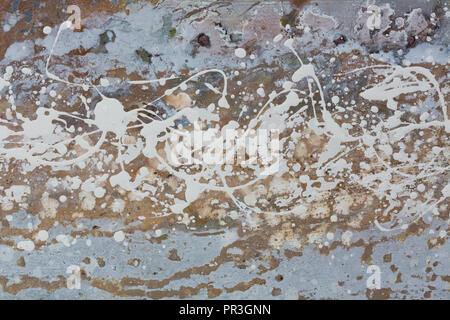 Abstract painting. Closeup view of an original acrylic painting  Stock Photo