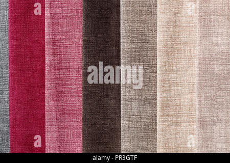 Textile samples background in your admirable tones. Stock Photo
