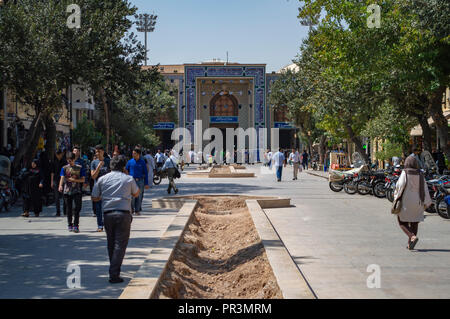 The entrance to Vakil Mosque in Shiraz, Iran Stock Photo