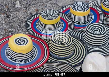 South America, Colombia, Cartagena. Colorful straw hats Stock Photo - Alamy