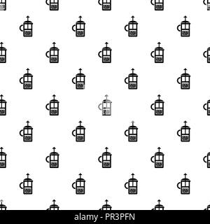 Press kettle icon, simple style Stock Vector