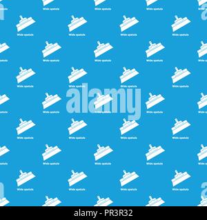 Wide spatula pattern vector seamless blue Stock Vector