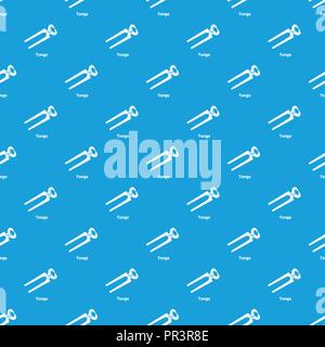 Tongs pattern vector seamless blue Stock Vector