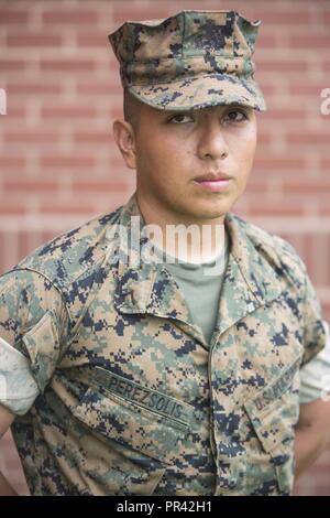 Pfc. Luis O. Perez Solis, Platoon 3049, Mike Company, 3rd Recruit Training Battalion, earned U.S. citizenship July 27, 2017, on Parris Island, S.C. Before earning citizenship, applicants must demonstrate knowledge of the English language and American government, show good moral character and take the Oath of Allegiance to the U.S. Constitution. Perez Solis, from Foley, Ala., originally from Mexico, is scheduled to graduate July 28, 2017. ( Stock Photo