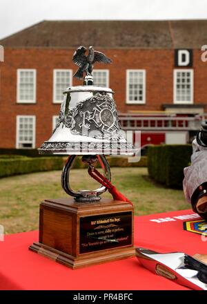 fire firefighter display front bell 100th alamy engineer squadron ceremonial civil when