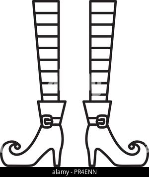 halloween witch legs clip art