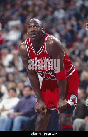 Michael Jordan of the Chicago Bulls. 1996-1997 Season Stock Photo - Alamy