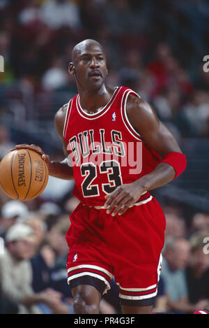 Michael Jordan of the Chicago Bulls. 1996-1997 Season Stock Photo - Alamy