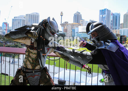 Sydney, NSW, Australia. 29th Sep, 2018. Cosplay Fans Attend Oz Comic-Con Sydney Credit: Christopher Khoury/Australian Press/ZUMA Wire/Alamy Live News Stock Photo