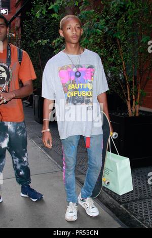 New York, NY, USA. 29th Sep, 2018. Jaden Smith is seen on September 29, 2018 in New York City. Credit: Dc/Media Punch/Alamy Live News Stock Photo
